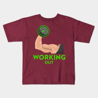 Working Out Kids T-Shirt